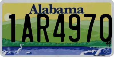 AL license plate 1AR4970