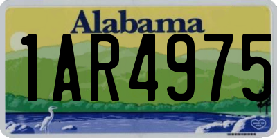 AL license plate 1AR4975