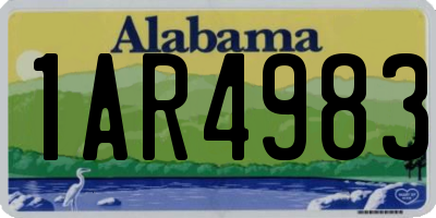 AL license plate 1AR4983