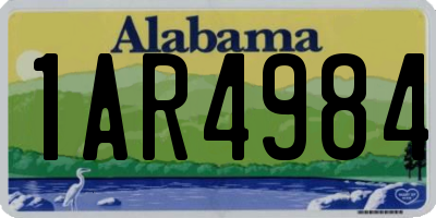 AL license plate 1AR4984