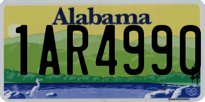 AL license plate 1AR4990