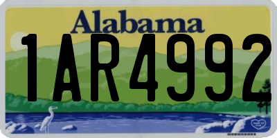AL license plate 1AR4992