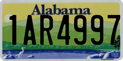AL license plate 1AR4997