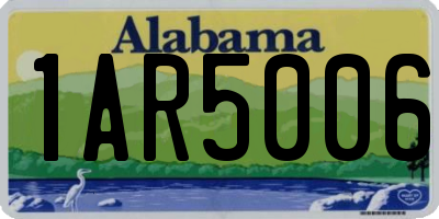 AL license plate 1AR5006