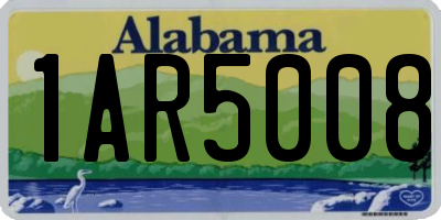 AL license plate 1AR5008