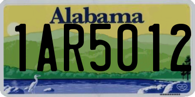 AL license plate 1AR5012