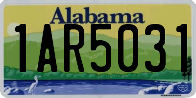 AL license plate 1AR5031