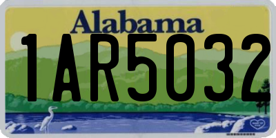 AL license plate 1AR5032