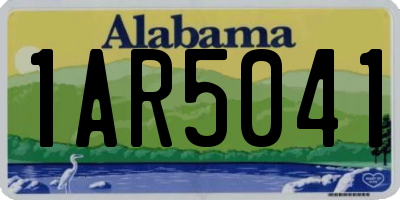 AL license plate 1AR5041
