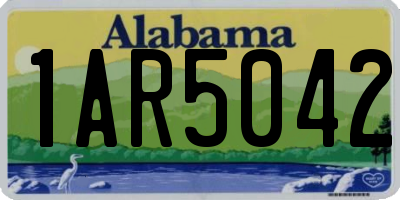 AL license plate 1AR5042
