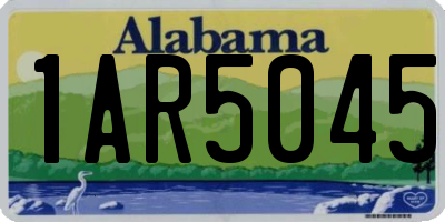 AL license plate 1AR5045