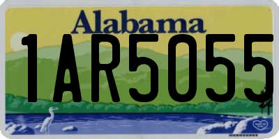 AL license plate 1AR5055