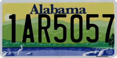 AL license plate 1AR5057