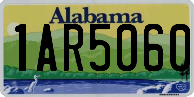 AL license plate 1AR5060