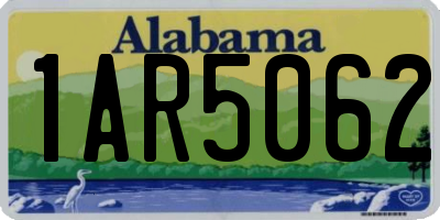 AL license plate 1AR5062