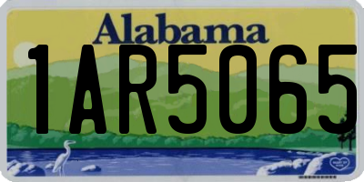 AL license plate 1AR5065