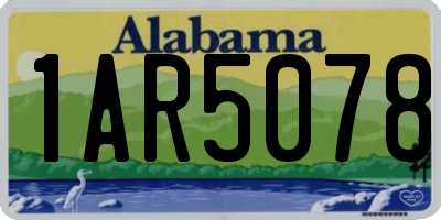 AL license plate 1AR5078