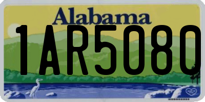 AL license plate 1AR5080