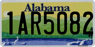 AL license plate 1AR5082