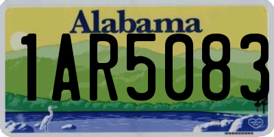 AL license plate 1AR5083