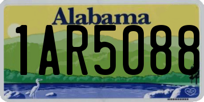 AL license plate 1AR5088