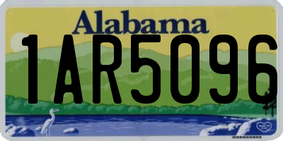 AL license plate 1AR5096