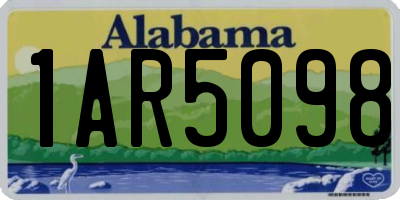 AL license plate 1AR5098