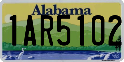 AL license plate 1AR5102