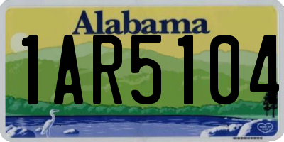 AL license plate 1AR5104