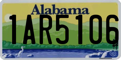 AL license plate 1AR5106