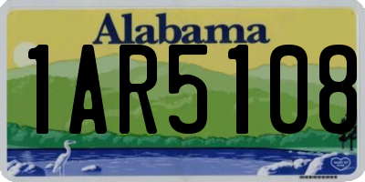 AL license plate 1AR5108
