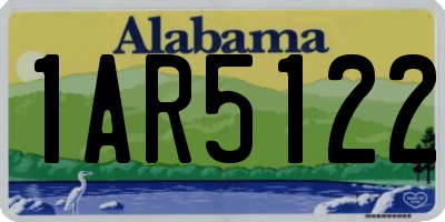 AL license plate 1AR5122