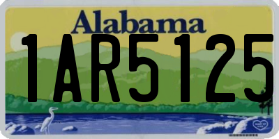 AL license plate 1AR5125