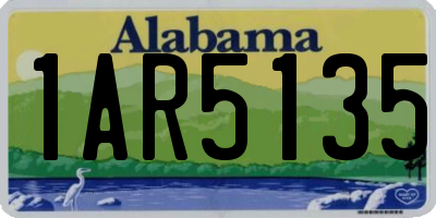 AL license plate 1AR5135