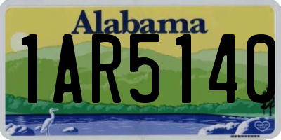 AL license plate 1AR5140