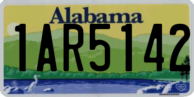 AL license plate 1AR5142