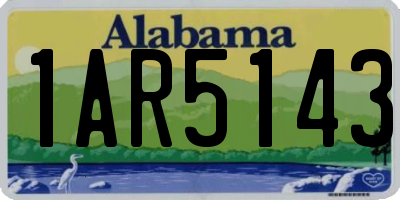AL license plate 1AR5143