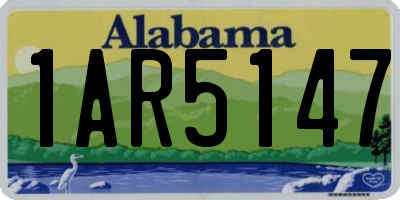 AL license plate 1AR5147