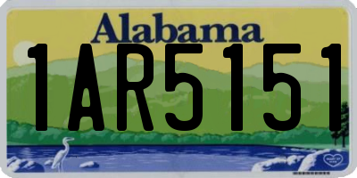 AL license plate 1AR5151