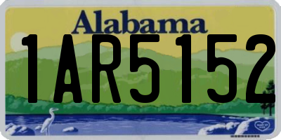 AL license plate 1AR5152