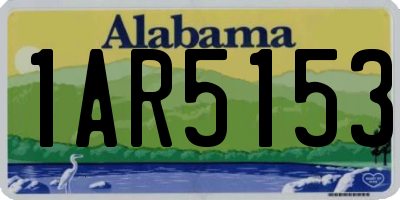 AL license plate 1AR5153