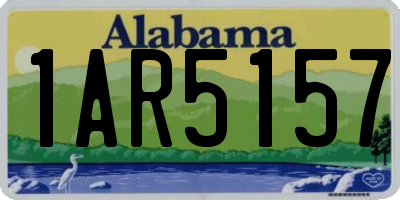 AL license plate 1AR5157