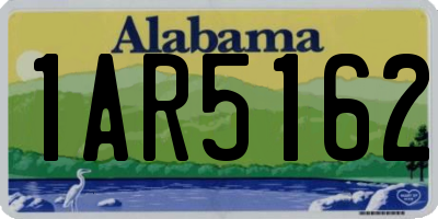 AL license plate 1AR5162