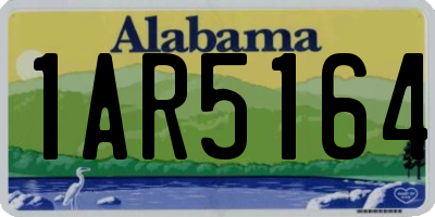 AL license plate 1AR5164