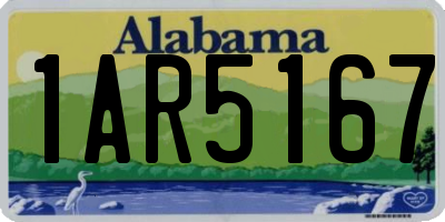 AL license plate 1AR5167