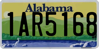 AL license plate 1AR5168