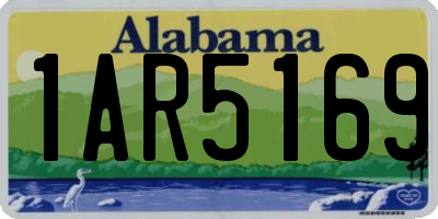 AL license plate 1AR5169