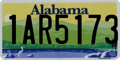 AL license plate 1AR5173