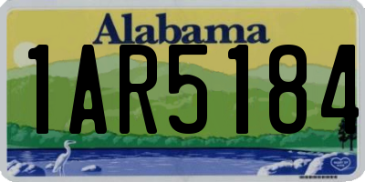 AL license plate 1AR5184