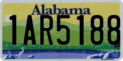 AL license plate 1AR5188
